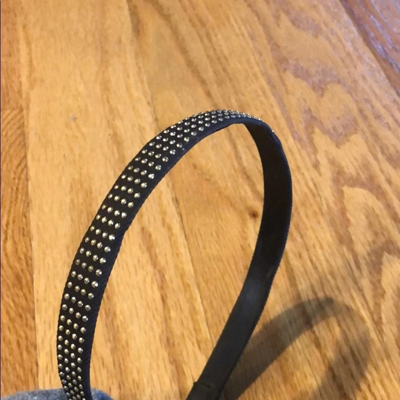 Gold Studded Black Headband - Picture 1 of 3